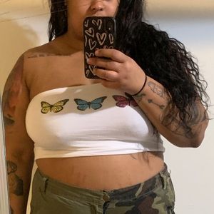 Butterfly tube top